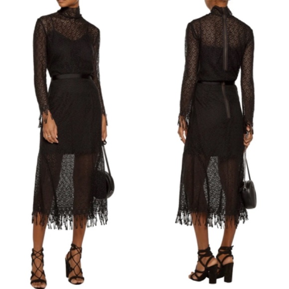 SALONI Bibi embroidered guipure lace midi … - Picture 1 of 12